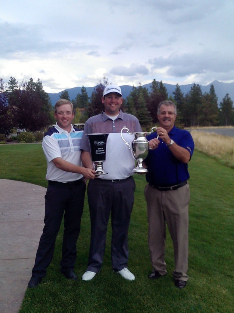 Host Professional Adam Long, Champion Connor Sproul with Jeff Ellison